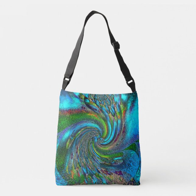 "Splish Splash" Multiprint Cross Body Tasche (Rückseite)