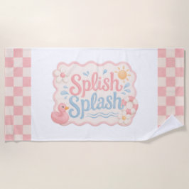 Splish Splash Pool Party Strandhandtuch | Geschenk