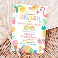 Splish Splash Pool Party Wasserrutsche Bash Geburt