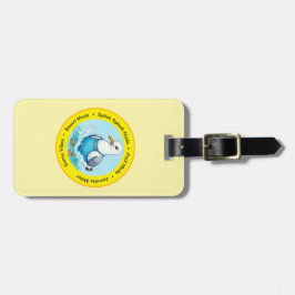 Splish Splash Spaß Möwe Sommer Hawaii Grüße Gepäckanhänger