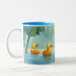 Splish Splash Spaß Zwei-Tone-Tasse Zweifarbige Tasse