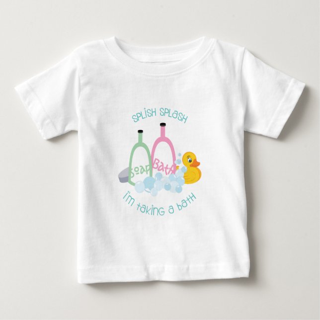 Splish Spritzen Baby T-shirt (Vorderseite)