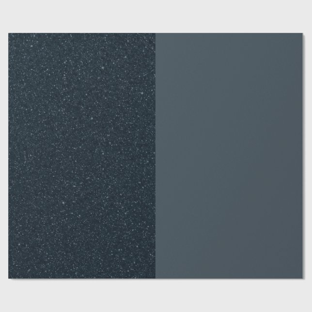 Split Charcoal Matte Wrapping Paper - Anpassbar Geschenkpapier (Flach)
