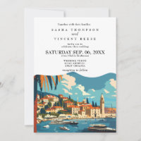 Split Croatia Hochzeitsfeier Retro
