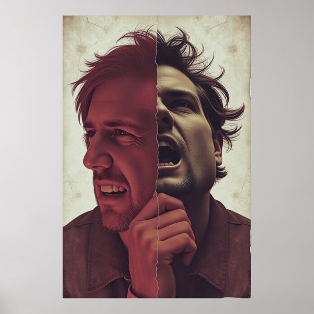 Split Decision - Inner Chaos Portrait Print Poster (Vorne)