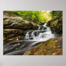Split fällt auf Sand-Frühling-Run Poster
