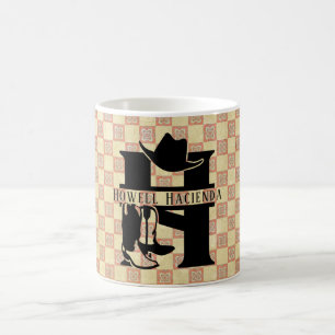 Split 'H' Cowboy Monogram Kaffeetasse