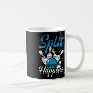 Split Happens Funny Bowling Kaffeetasse