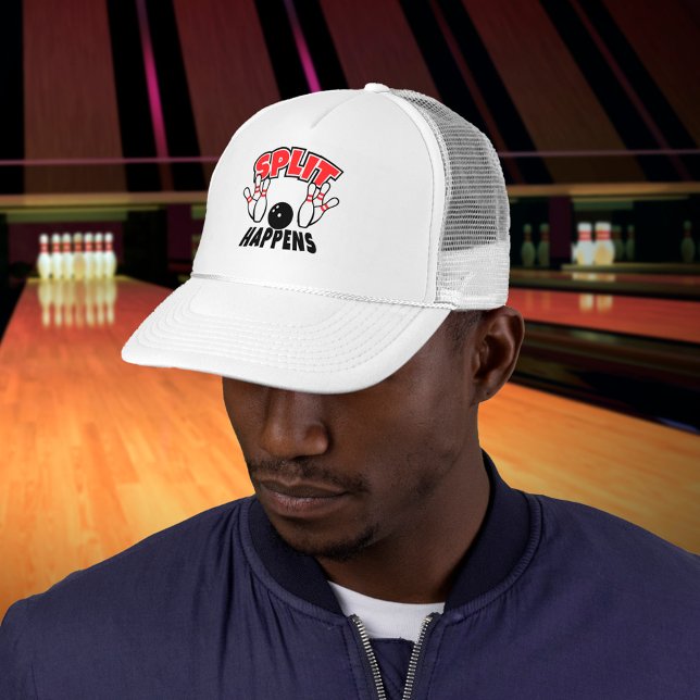 Split Happens Funny Bowling Truckerkappe (Von Creator hochgeladen)
