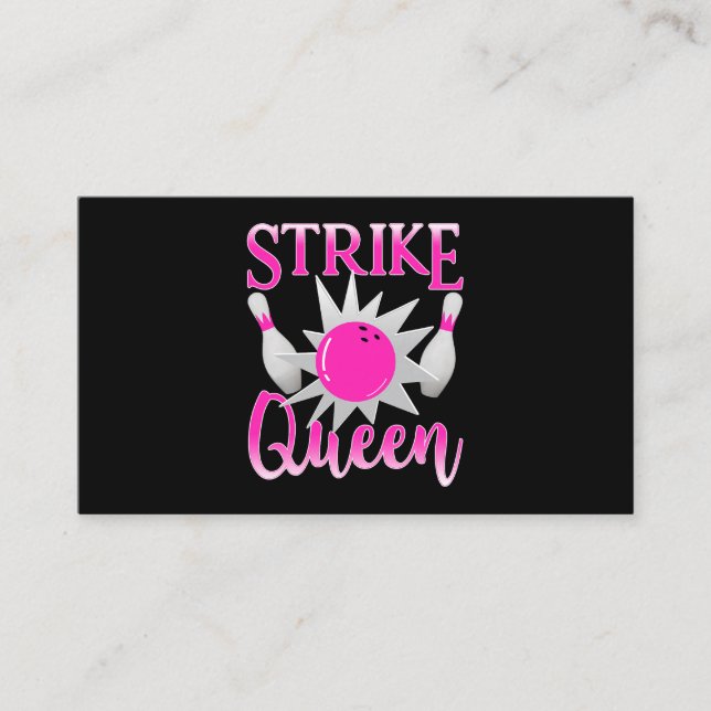 Split Happens für Puppen mit Balls Strike Queen Bo Visitenkarte (Vorderseite)