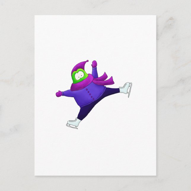 Split Jump Skaten Frog Postkarte (Vorderseite)