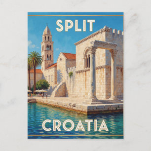 Split Kroatien Antike Römische Architektur Postkarte