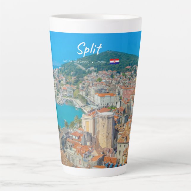 Split, Kroatien - Große Küstenstadt Milchtasse (Vorderseite)