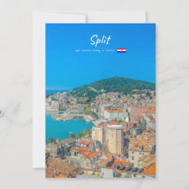 Split, Kroatien - Küstenstadt Einladung
