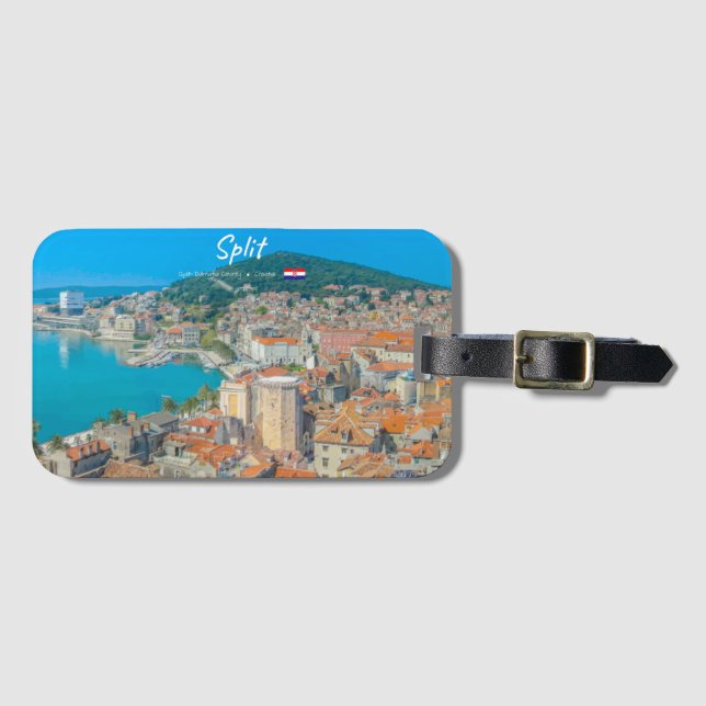 Split, Kroatien - Küstenstadt Gepäckanhänger (Vorderseite (Horizontal))