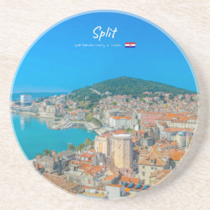 Split, Kroatien - Küstenstadt Getränkeuntersetzer