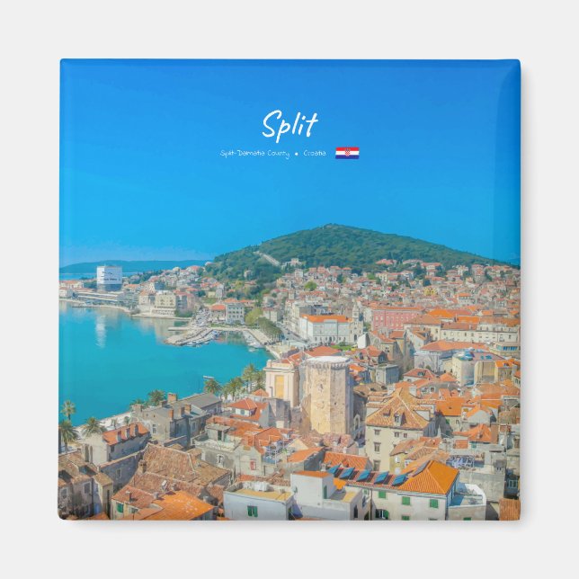 Split, Kroatien - Küstenstadt Magnet (Vorne)
