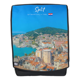 Split, Kroatien - Küstenstadt Rucksack