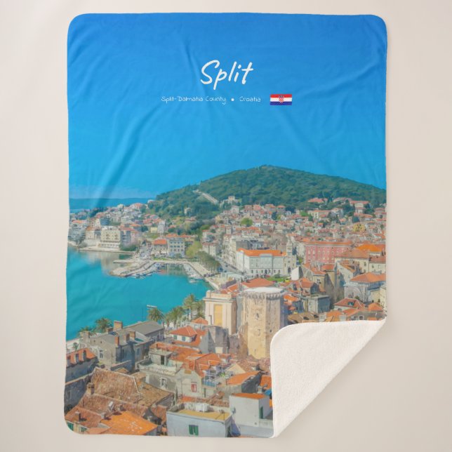 Split, Kroatien - Küstenstadt Sherpadecke (Vorderseite)