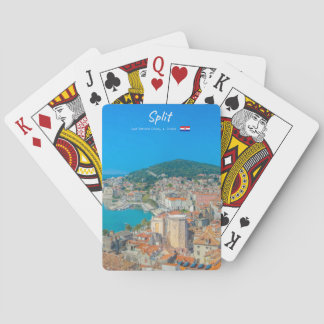 Split, Kroatien - Küstenstadt Spielkarten
