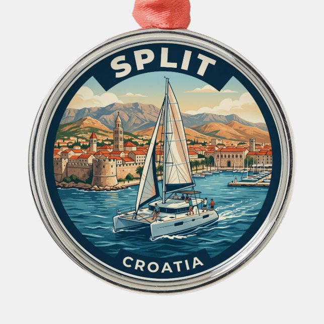 Split Kroatien Ornament Aus Metall (Vorne)