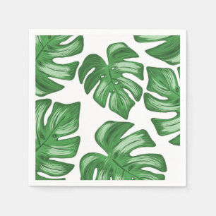 Split Leaf Philodendron Tropenpapier Napkins Serviette