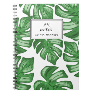 Split Leaf Philodendron Tropical Custom Notebook Notizblock