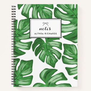 Split Leaf Philodendron Tropical Notebook Notizbuch