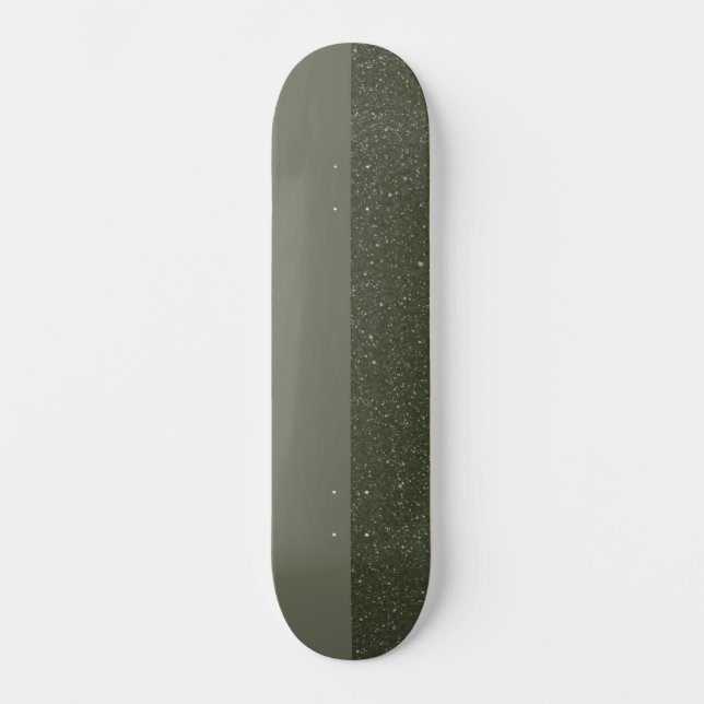 Split Moss Green Skateboard | Matte et texturé (Recto)