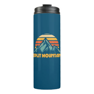 Split Mountain Kalifornien Retro Türkis Thermosbecher