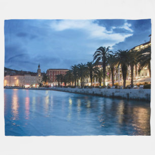 Split Promenade in Kroatien Fleecedecke