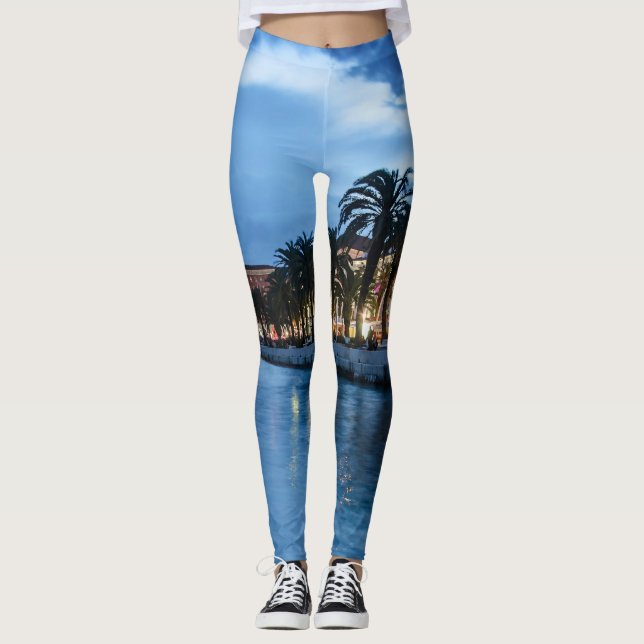 Split Promenade in Kroatien Leggings (Vorderseite)