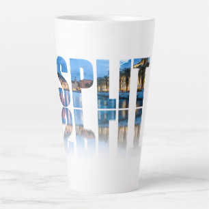 Split Promenade Text in Kroatien Milchtasse