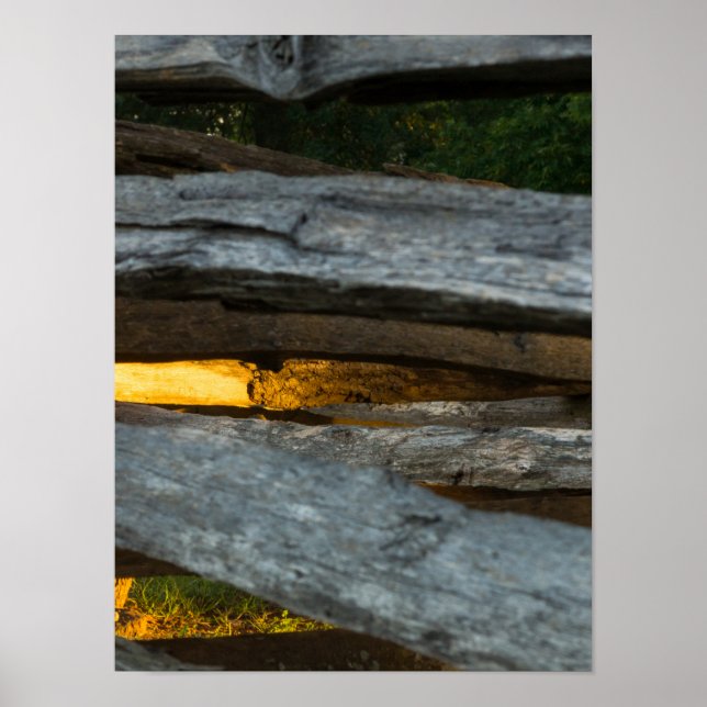 Split Rail Abstrakt Poster (Vorne)