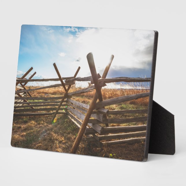Split Rail Fence at Gettysburg Fotoplatte (Seite)