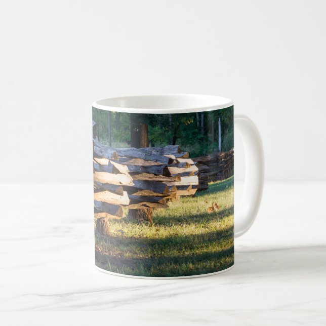Split Rail Fence Coffee Tasse (VorderseiteRechts)