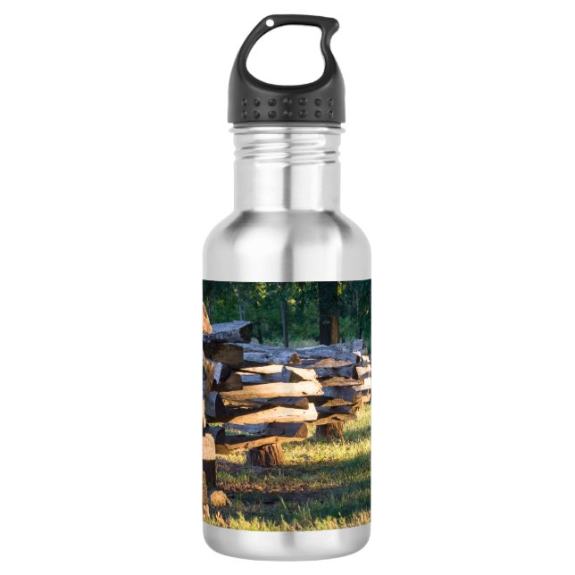 Split Rail Fence Water Bottle Edelstahlflasche (Vorderseite)