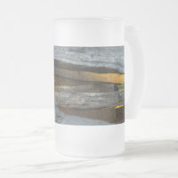 Split Rail Textur Mattierte Glas Bier Tasse