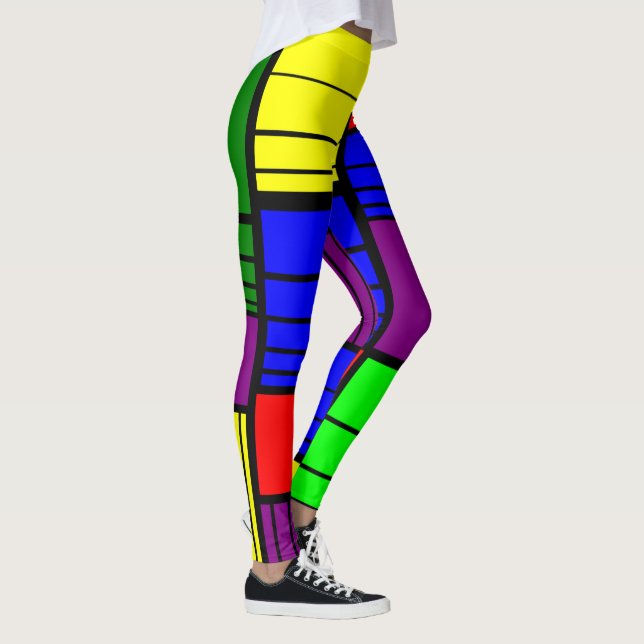 Split Rechtecke Leggings (Rechts)
