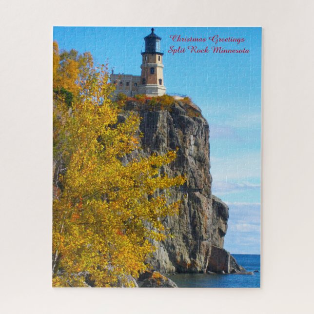 Split Rock Leuchtturm Lake Superior. (Vertikal)