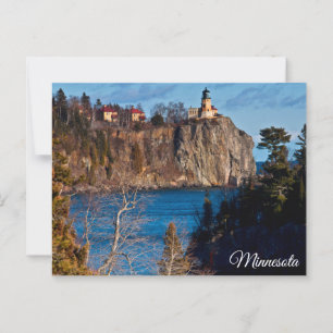 Split Rock Leuchtturm Minnesota Puzzle Postkarte