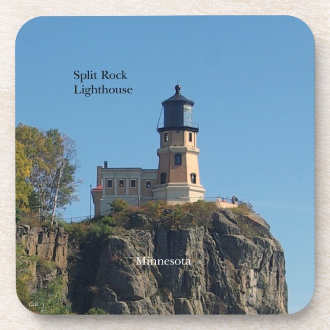 Split Rock Lighthouse de plage dessous de verre en (Devant)