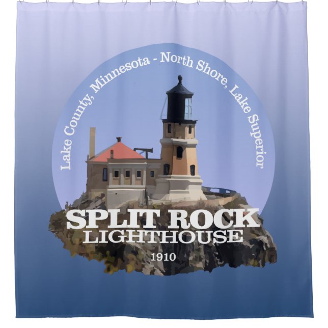 Split Rock Lighthouse Duschvorhang (Vorderseite)