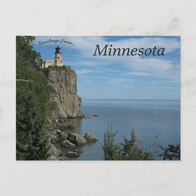 Split Rock Lighthouse in Minnesota Postkarte (Vorderseite)