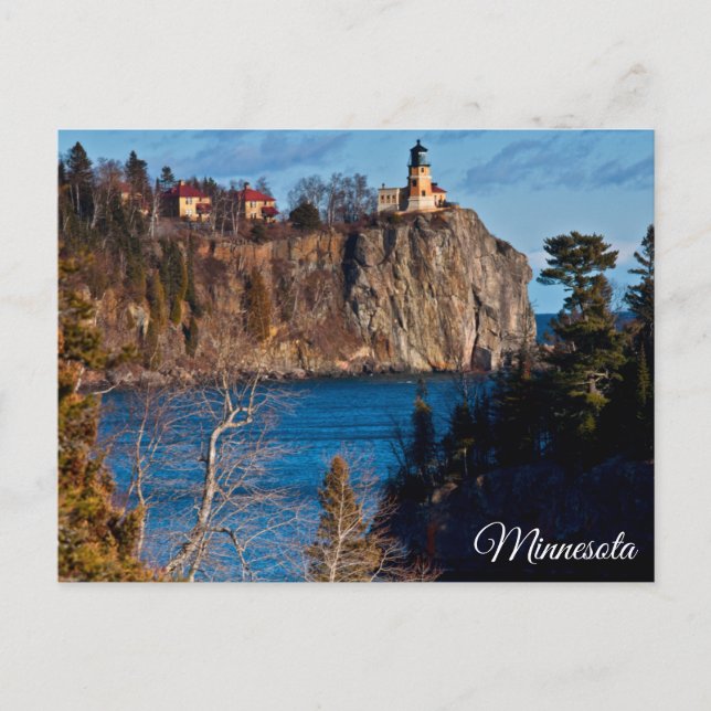 Split Rock Lighthouse Minnesota Jigsaw Puzzle Postkarte (Vorderseite)