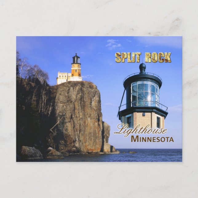 Split Rock Lighthouse, Minnesota Postkarte (Vorderseite)