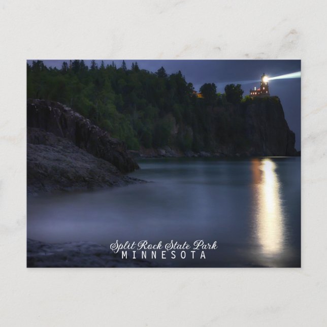 Split Rock Lighthouse Minnesota Postkarte (Vorderseite)