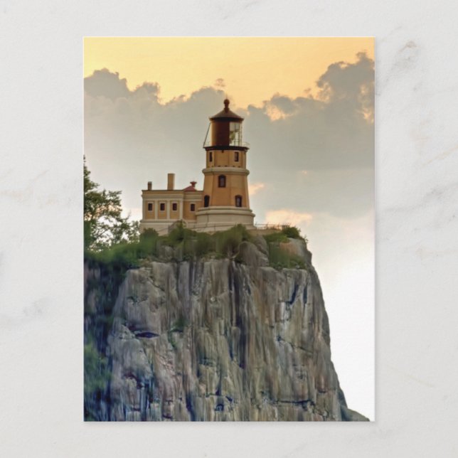 Split Rock Lighthouse Nah-up Postkarte (Vorderseite)