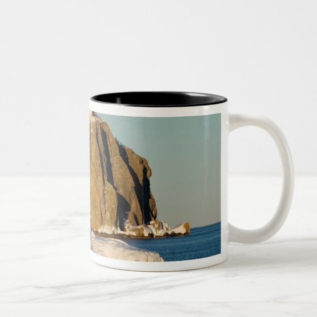 Split Rock Lighthouse Staat Park am See Zweifarbige Tasse (Rechts)