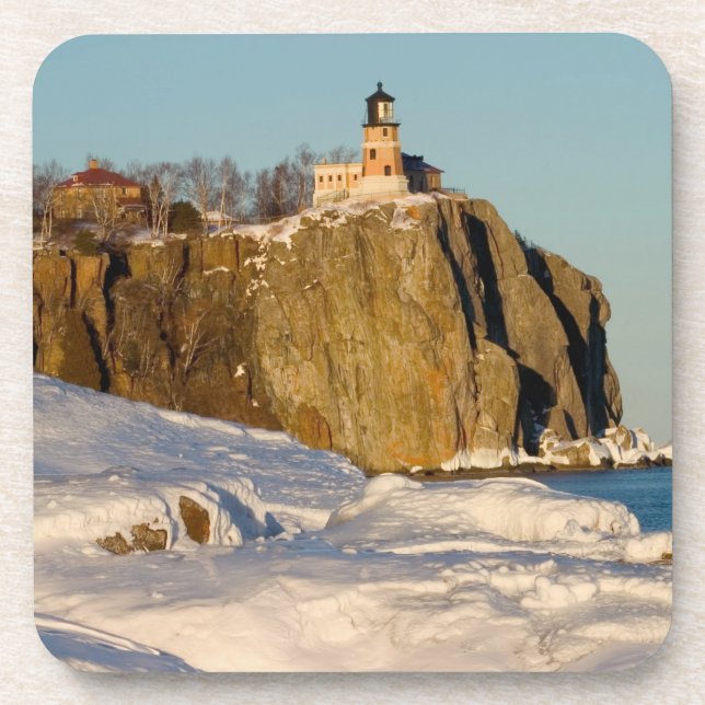 Split Rock Lighthouse State Park am See Getränkeuntersetzer (Vorderseite)